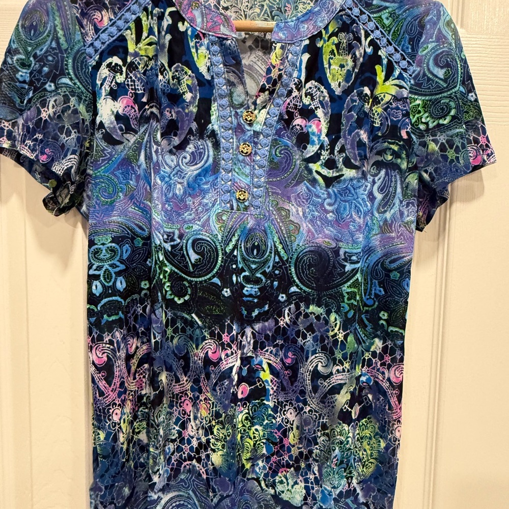 Vibrant Multicolor Paisley Women's Blouse